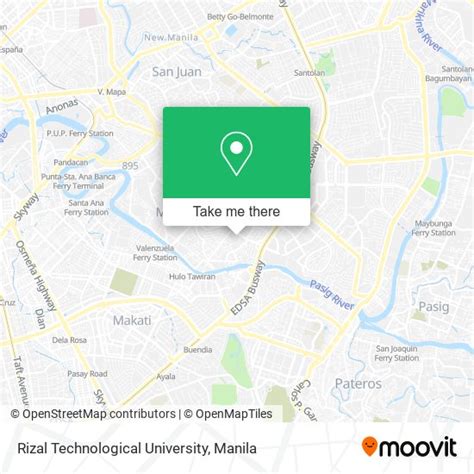 Rizal Technological University Map .